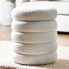 Fabric Stool With Storage Round - Hailey