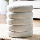 Fabric Stool With Storage Round - Hailey