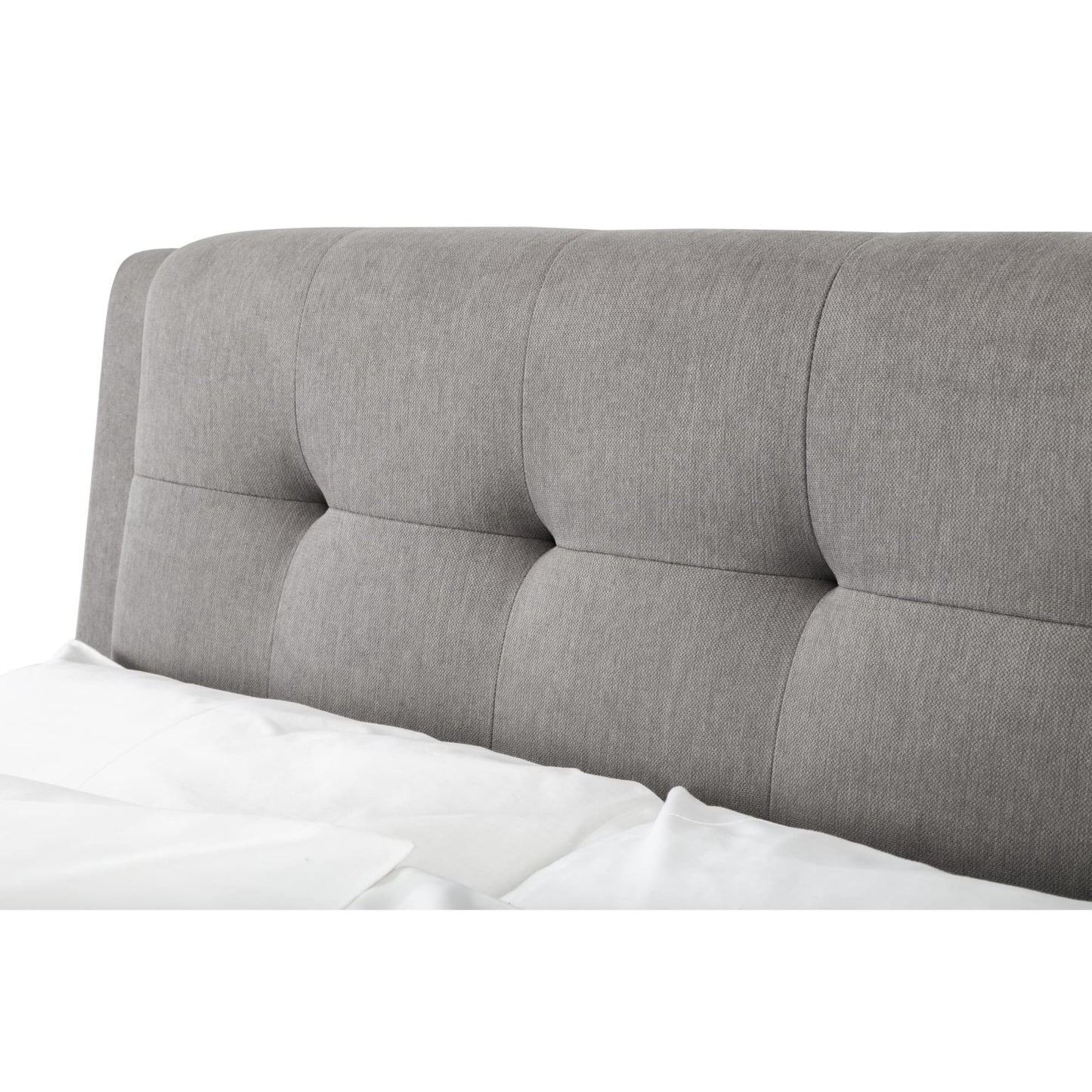 Fabric Super King Size Bed With 4 Drawers - Fullerton