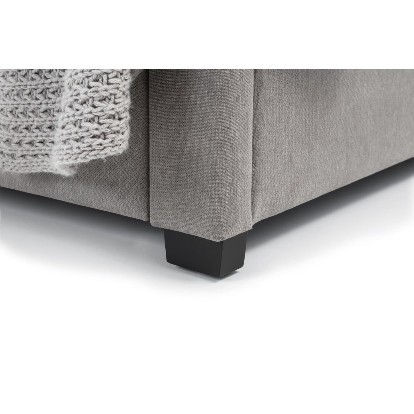 Fabric Super King Size Bed With 4 Drawers - Fullerton