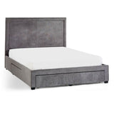 Fabric Super King Size Bed With 4 Drawers - Mayfair