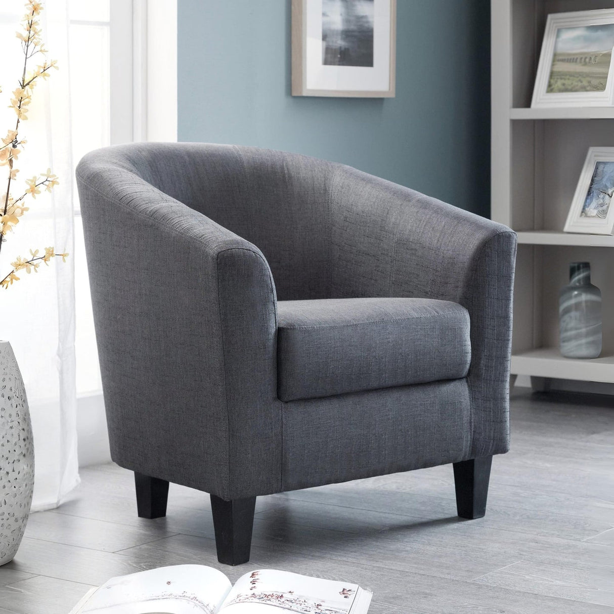 Fabric Tub Chair - Hugo