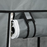 Fabric Wardrobe 102cm Wide With 2 Drawers With Hanging Rail - Velmora