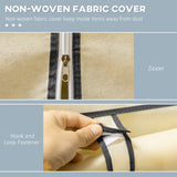 Fabric Wardrobe 103cm Wide With Hanging Rail And Shelves - Velmora