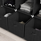 Fabric Wardrobe 125cm Wide With 3 Drawers - Velmora