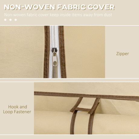 Fabric Wardrobe 125cm Wide With Hanging Rail And Shelves - Velmora