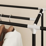 Fabric Wardrobe 150cm Wide With Hanging Rail And Shelves - Velmora