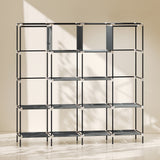 Fabric Wardrobe 166cm Wide With 4 Drawers - Velmora