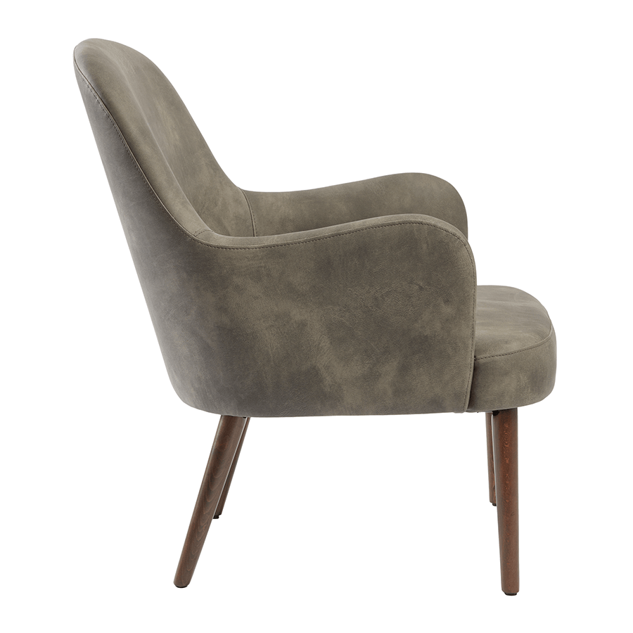 Faux Leather 1 Seater Sofa - Aztec