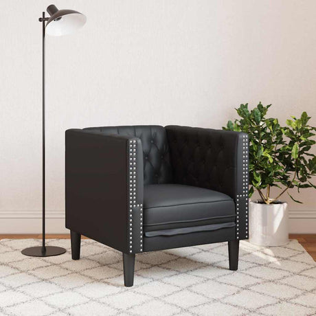 Faux Leather 1 Seater Sofa Chesterfield 71cm Wide - Vantage Home