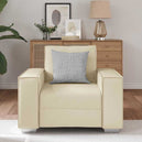 Faux Leather 1 Seater Sofa - Vantage Home