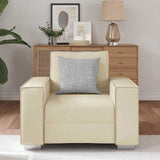 Faux Leather 1 Seater Sofa - Vantage Home