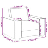 Faux Leather 1 Seater Sofa - Vantage Home