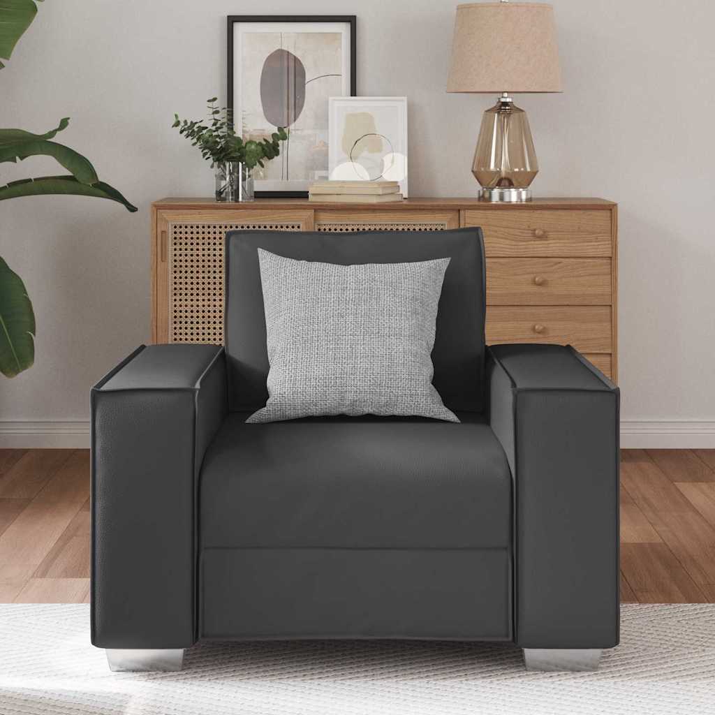 Faux Leather 1 Seater Sofa - Vantage Home