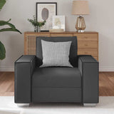 Faux Leather 1 Seater Sofa - Vantage Home