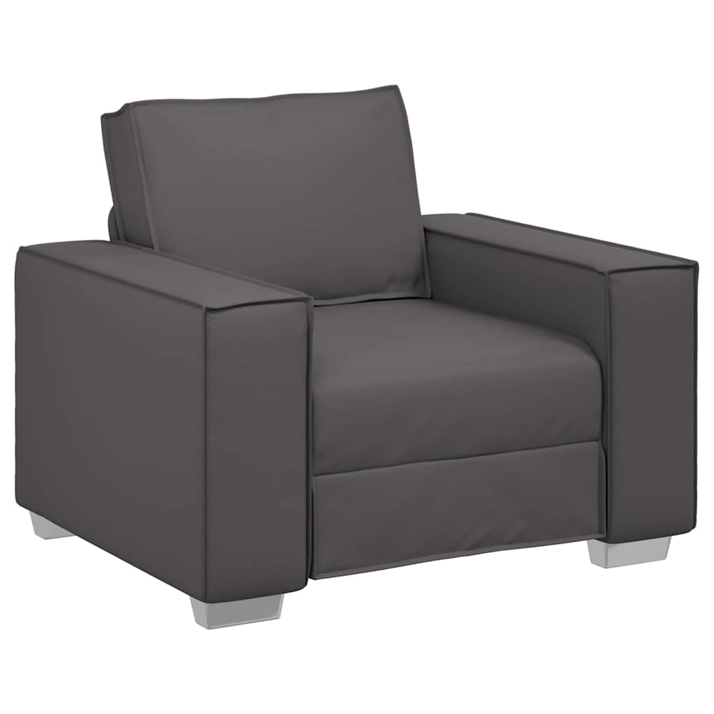 Faux Leather 1 Seater Sofa - Vantage Home