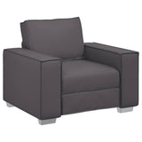 Faux Leather 1 Seater Sofa - Vantage Home