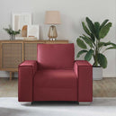 Faux Leather 1 Seater Sofa - Vantage Home