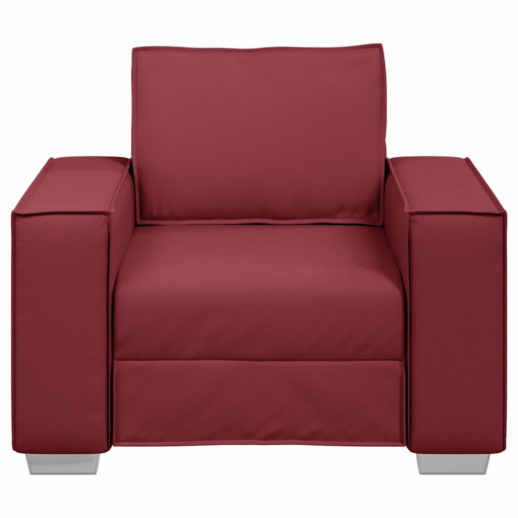 Faux Leather 1 Seater Sofa - Vantage Home