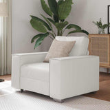 Faux Leather 1 Seater Sofa - Vantage Home