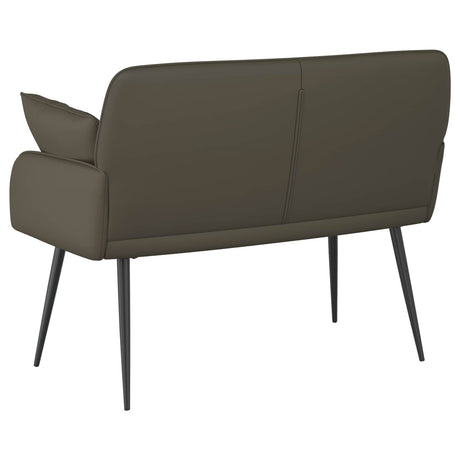 Faux Leather 2 Seater Sofa 115cm Wide With Metal Legs - Vantage Home