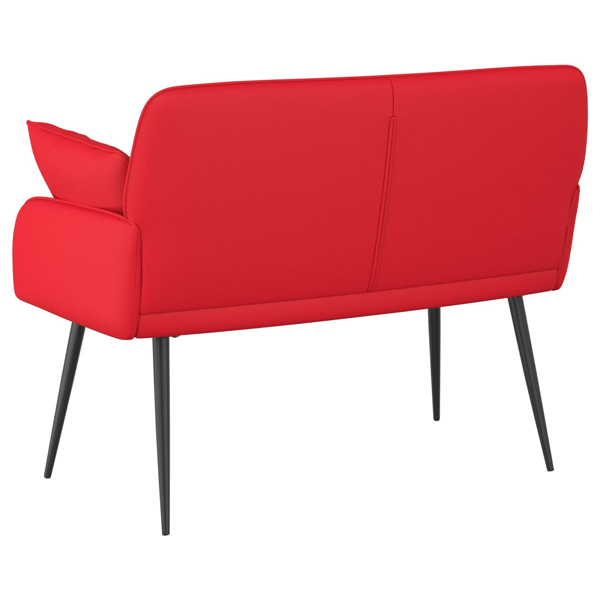 Faux Leather 2 Seater Sofa 115cm Wide With Metal Legs - Vantage Home
