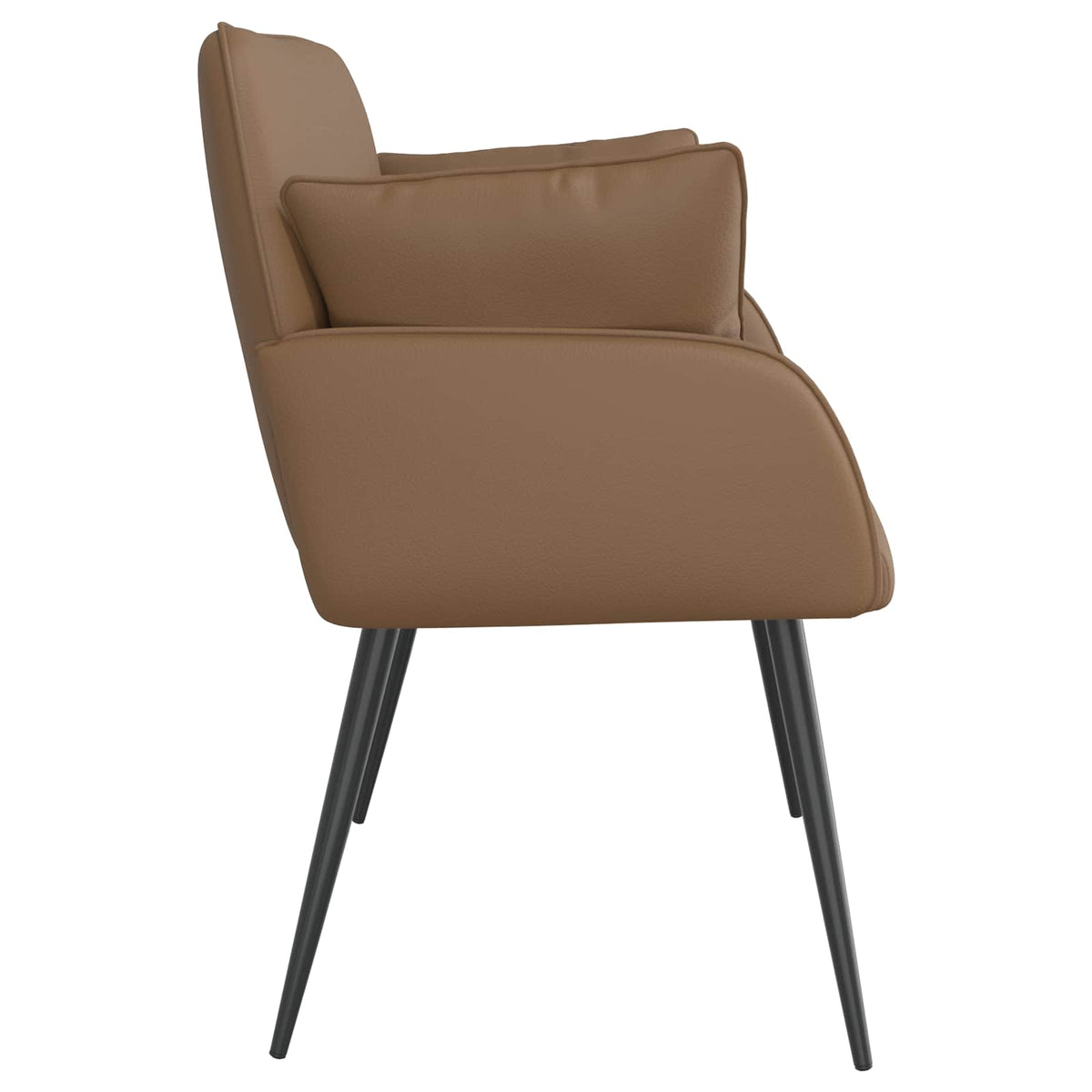 Faux Leather 2 Seater Sofa 115cm Wide With Metal Legs - Vantage Home