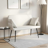 Faux Leather 2 Seater Sofa 115cm Wide With Metal Legs - Vantage Home