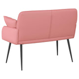 Faux Leather 2 Seater Sofa 115cm Wide With Metal Legs - Vantage Home