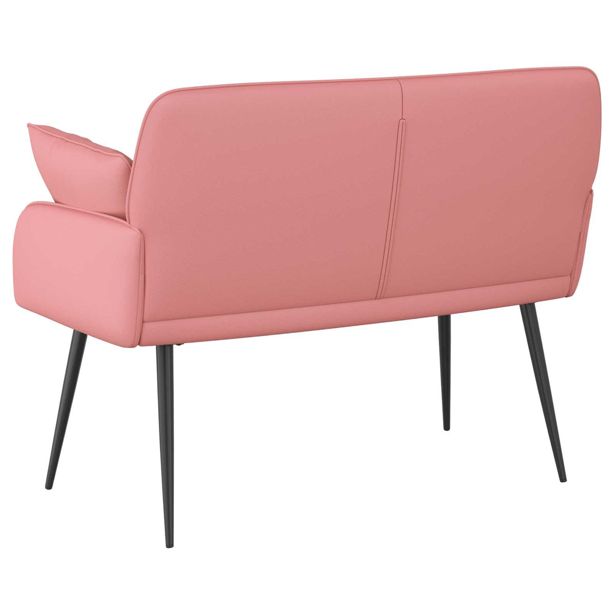 Faux Leather 2 Seater Sofa 115cm Wide With Metal Legs - Vantage Home