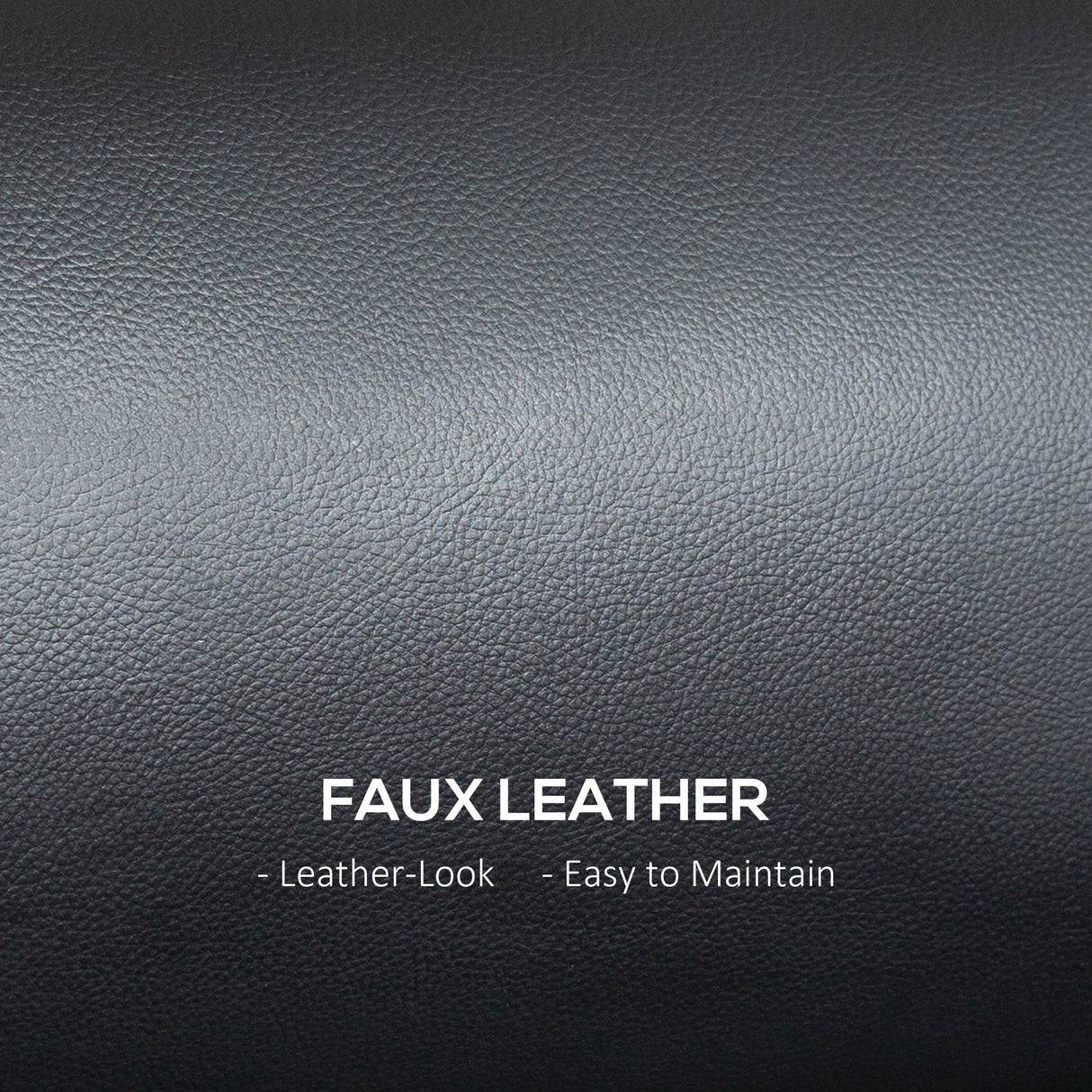 Faux Leather 2 Seater Sofa 117cm Wide With Rubberwood Legs - Velmora