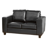 Faux Leather 2 Seater Sofa 133cm Wide - Kensington Home
