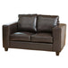 Faux Leather 2 Seater Sofa 133cm Wide - Kensington Home