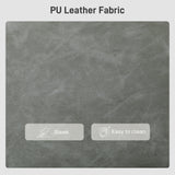 Faux Leather 2 Seater Sofa 135cm Wide With Rubberwood Legs - Velmora