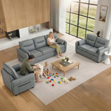 Faux Leather 2 Seater Sofa 136cm Wide - Velmora