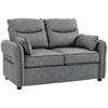Faux Leather 2 Seater Sofa 136cm Wide - Velmora