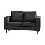 Faux Leather 2 Seater Sofa 139cm Wide - Kensington Home