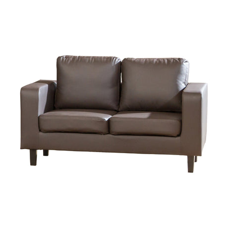 Faux Leather 2 Seater Sofa 139cm Wide - Kensington Home