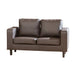 Faux Leather 2 Seater Sofa 139cm Wide - Kensington Home