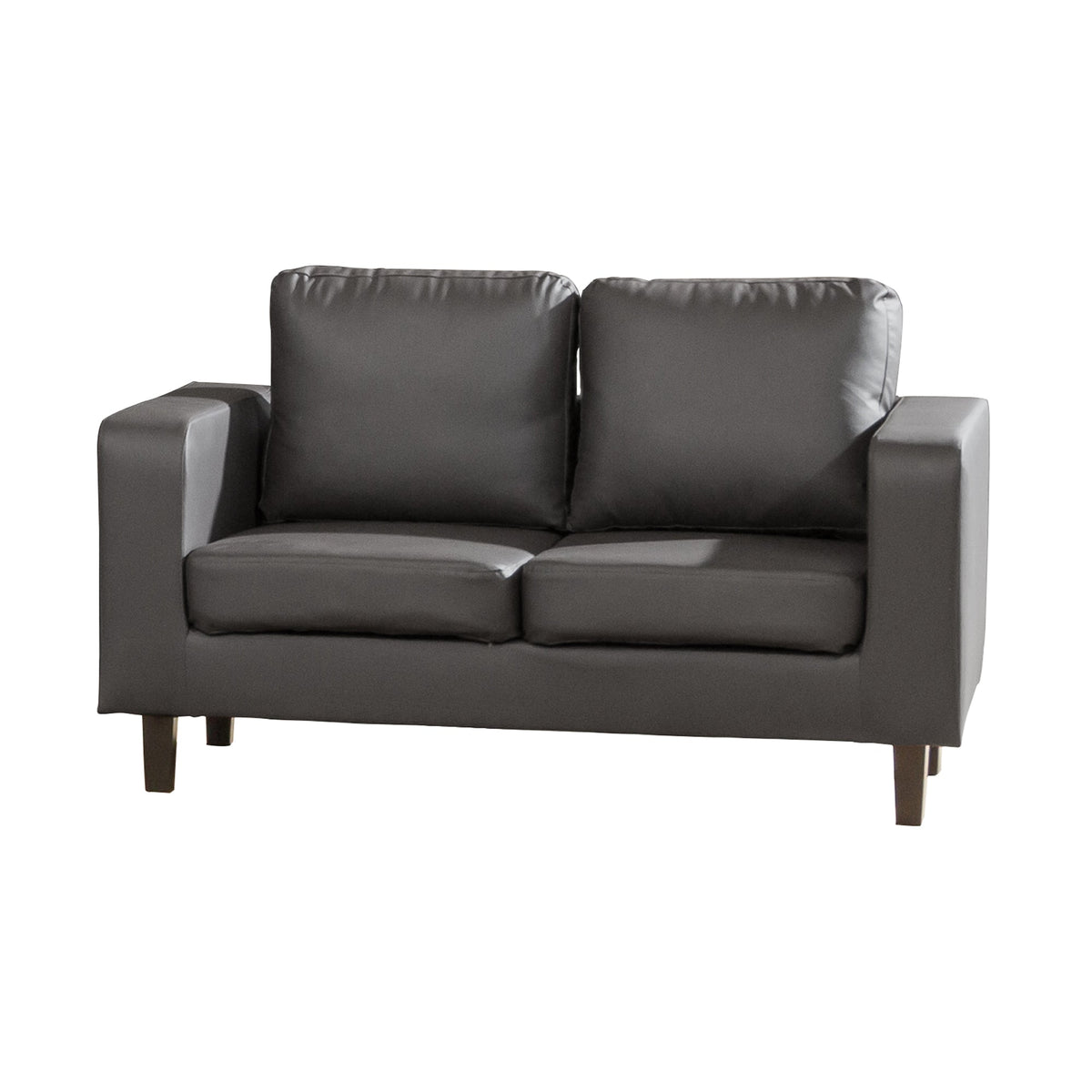 Faux Leather 2 Seater Sofa 139cm Wide - Kensington Home