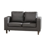 Faux Leather 2 Seater Sofa 139cm Wide - Kensington Home