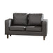 Faux Leather 2 Seater Sofa 139cm Wide - Kensington Home
