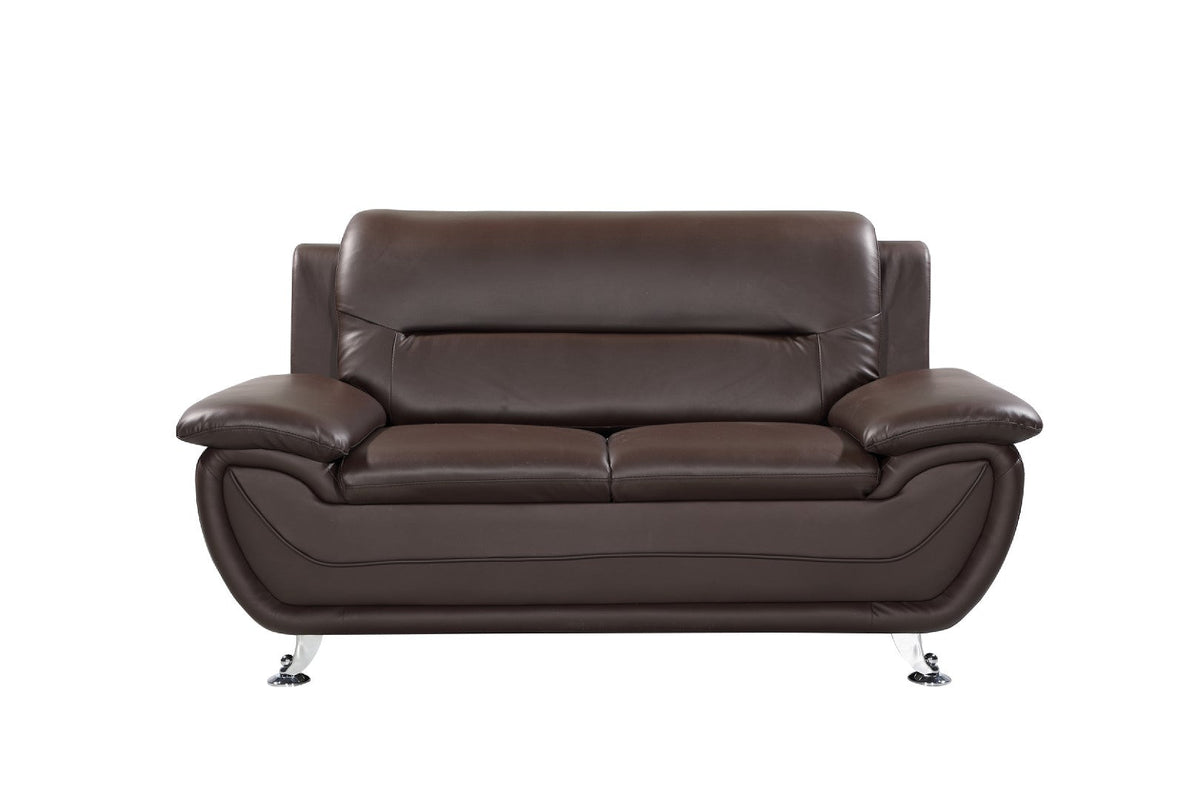 Faux Leather 2 Seater Sofa 152cm Wide - Kensington Home