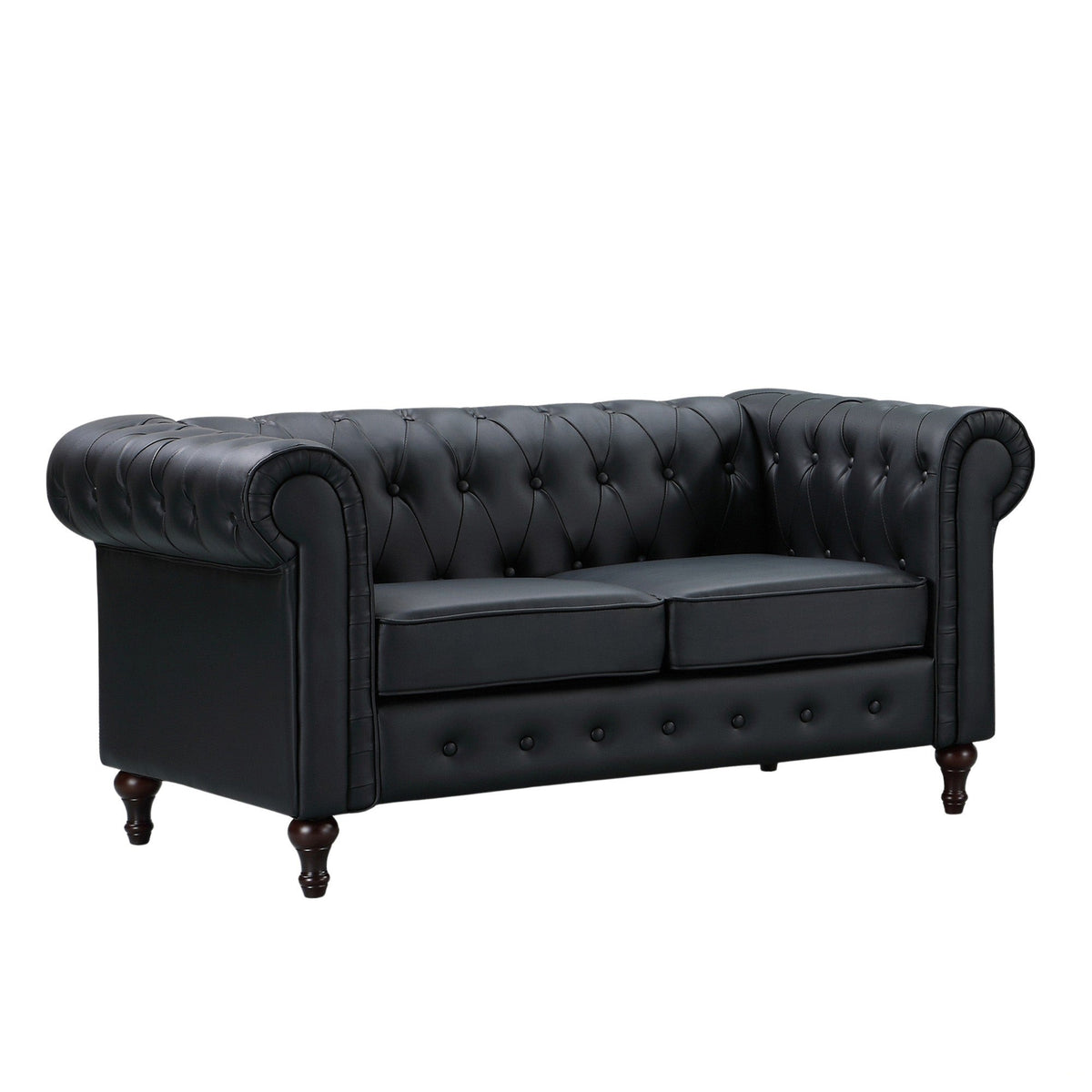 Faux Leather 2 Seater Sofa 153cm Wide - Kensington Home