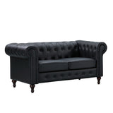 Faux Leather 2 Seater Sofa 153cm Wide - Kensington Home