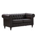 Faux Leather 2 Seater Sofa 153cm Wide - Kensington Home