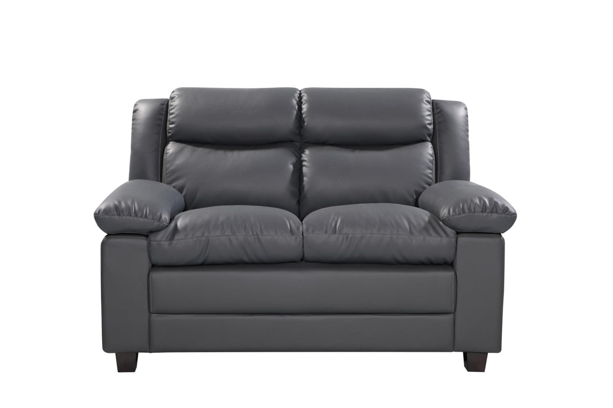 Faux Leather 2 Seater Sofa 156cm Wide - Kensington Home