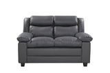 Faux Leather 2 Seater Sofa 156cm Wide - Kensington Home