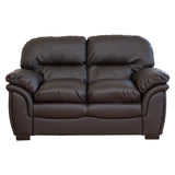 Faux Leather 2 Seater Sofa 165cm Wide - Kensington Home