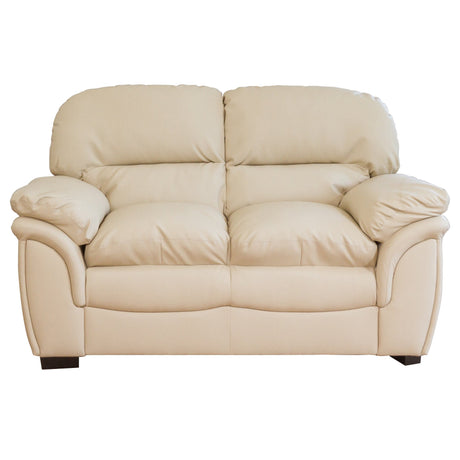 Faux Leather 2 Seater Sofa 165cm Wide - Kensington Home